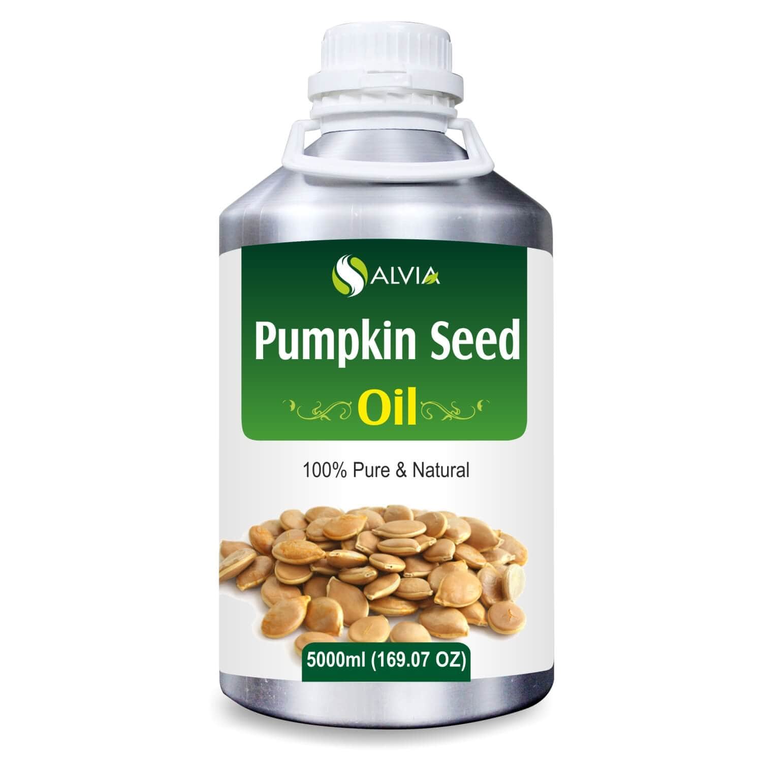 Salvia Natural Carrier Oils,Anti Ageing,Anti-ageing Oil 5000ml Pumpkin Seed Oil (Cucurbita maxima) 100% Natural Pure Carrier Oil Hair Growth, Reduces Acne, Retains Moisture, Fights Free Radical, Improves Skin Tone & More Salvia Natural Carrier Oils,Anti Ageing,Anti-ageing Oil 5000ml Pumpkin Seed Oil (Cucurbita maxima) 100% Natural Pure Carrier Oil Hair Growth, Reduces Acne, Retains Moisture, Fights Free Radical, Improves Skin Tone & More